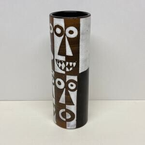MCM Gustav Sporri Ceramic Cylinder Vase
